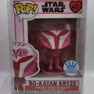 Star Wars Bo-Katan Kryze (Pink Valentine) Funko Shop Exclusive Funko Pop